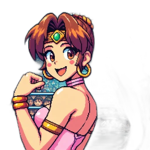 jewelry, weapon, staff, pixel art, vaporwave, concept art, anime, pastel transparent PNG cut-out