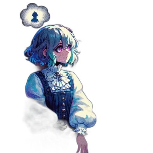 staff, dress, crown, robot, pixel art, concept art, fantasy art, anime transparent PNG cut-out