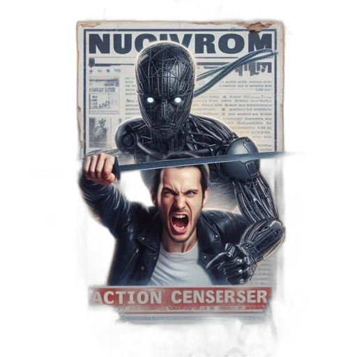 weapon, concept art, comic book art, pixel art, intense, battle-like, scenario, large transparent PNG cut-out