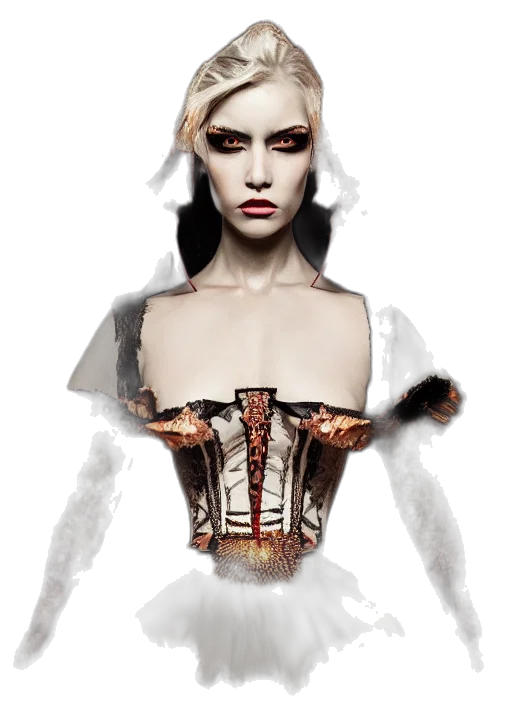 dress, jewelry, crown, face transparent PNG cut-out