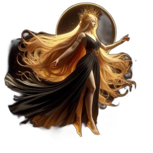 hair, crown, dress, mask, fantasy art, concept art, comic book art, photorealistic transparent PNG cut-out
