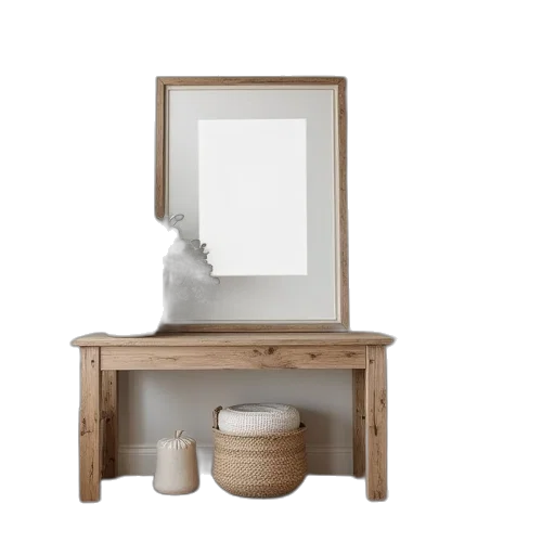 furniture, face, 3d render, photorealistic transparent PNG cut-out