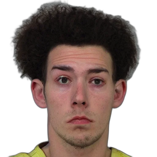 hair, face, staff, hat, photorealistic, 3d render, cartoon, average transparent PNG cut-out