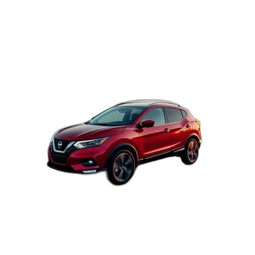 car, red, nissan, kicks, into, turn, highway transparent PNG cut-out