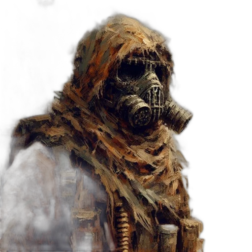 mask, creature, face, robot, concept art, fantasy art, photorealistic, comic book art transparent PNG cut-out