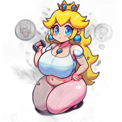 dress, crown, staff, pixel art, concept art, cartoon, watercolor, pastel transparent PNG cut-out