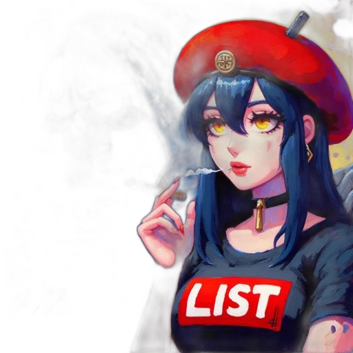hat, staff, fantasy art, concept art, anime, pixel art, red, colorful transparent PNG cut-out