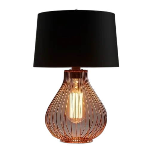furniture, 3d render, photorealistic, copper transparent PNG cut-out