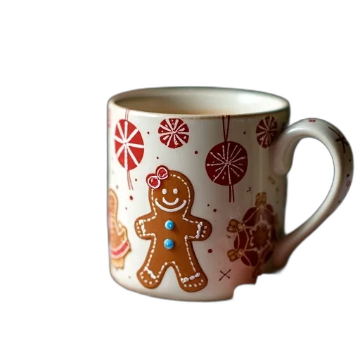 3d render, photorealistic, christmas, gingerbreads transparent PNG cut-out