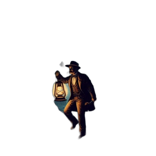 hat, jacket, bottle, staff, pixel art, concept art, comic book art, fantasy art transparent PNG cut-out