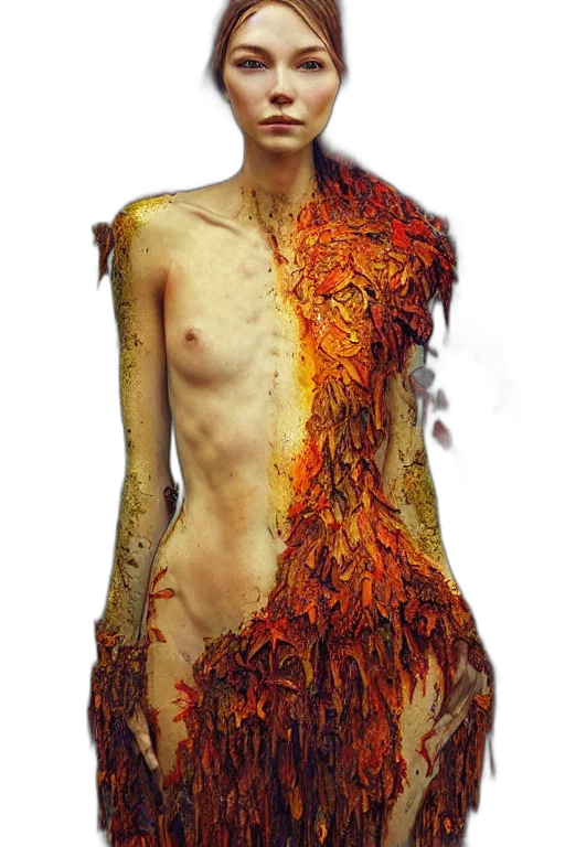 dress, hair, creature, jacket transparent PNG cut-out