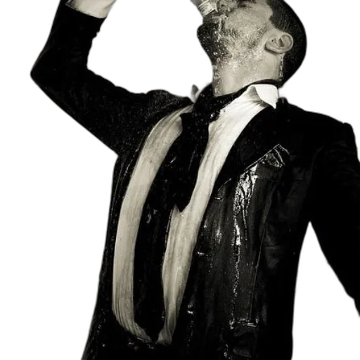 jacket, staff, mask, concept art, man, wet, suit, tie transparent PNG cut-out