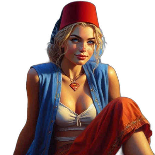 hat, dress, crown, jewelry, oil painting, photorealistic, fantasy art, concept art transparent PNG cut-out