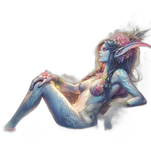creature, dragon, fantasy art, concept art, watercolor, cyberpunk, underwater, outer space transparent PNG cut-out