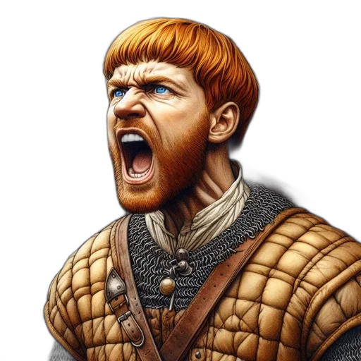 face, photorealistic, fantasy art, comic book art, concept art, man, fierce, expression transparent PNG cut-out