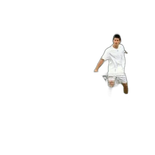 pixel art, 3d render, photorealistic, concept art, tennis, player, white, shirt transparent PNG cut-out