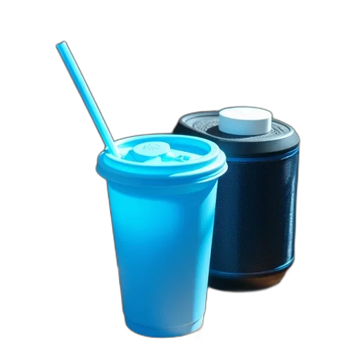 food, bottle, weapon, staff, 3d render, vaporwave, photorealistic, concept art transparent PNG cut-out
