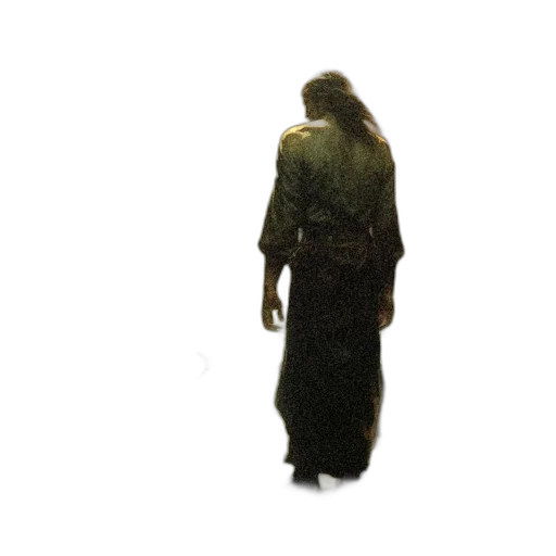 dress, staff, jacket, creature, concept art, 3d render, pixel art, lone transparent PNG cut-out