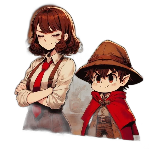 hat, staff, jacket, pixel art, concept art, anime, fantasy art, fire transparent PNG cut-out