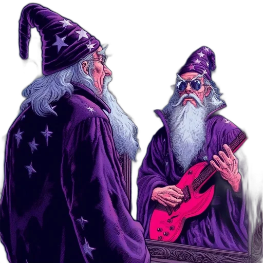 staff, hat, concept art, fantasy art, old, wizard, wearing, starry transparent PNG cut-out