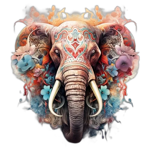 animal, concept art, fantasy art, photorealistic, watercolor, colorful, red, pastel transparent PNG cut-out