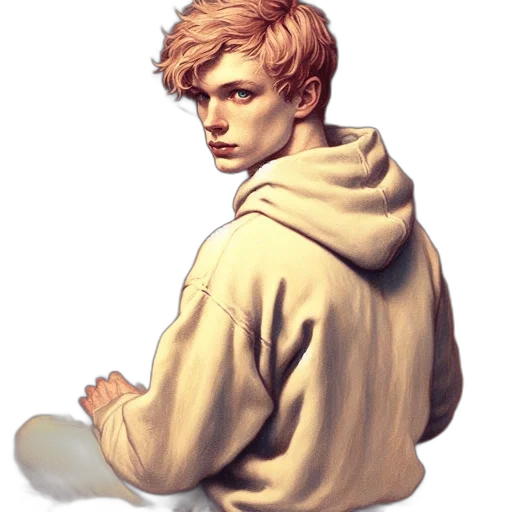 jacket, face, staff, creature, pixel art, concept art, photorealistic, fantasy art transparent PNG cut-out