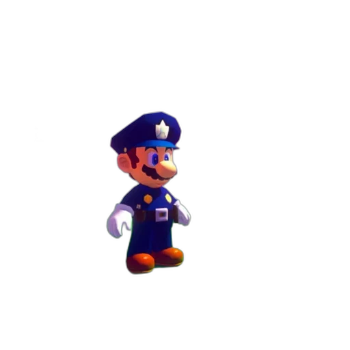 staff, hat, robot, weapon, 3d render, pixel art, concept art, vaporwave transparent PNG cut-out