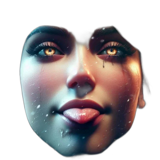 face, mask, robot, creature, photorealistic, concept art, fantasy art, 3d render transparent PNG cut-out