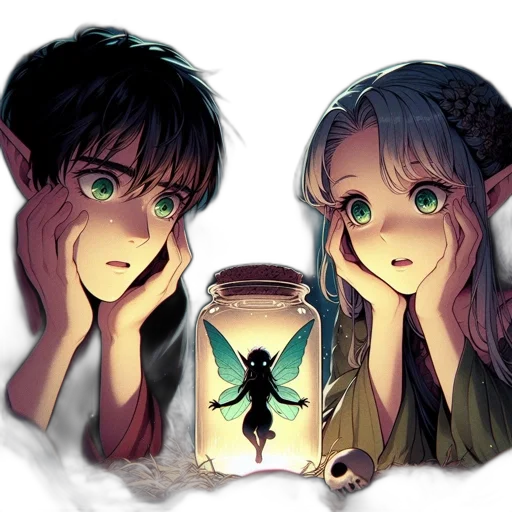 mask, anime, fantasy art, concept art, pixel art, underwater, night, forest transparent PNG cut-out