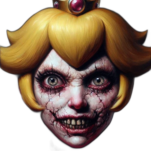 face, mask, crown, creature transparent PNG cut-out
