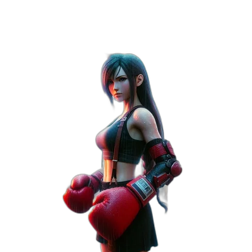 weapon, concept art, 3d render, fantasy art, cyberpunk, red, woman, long transparent PNG cut-out