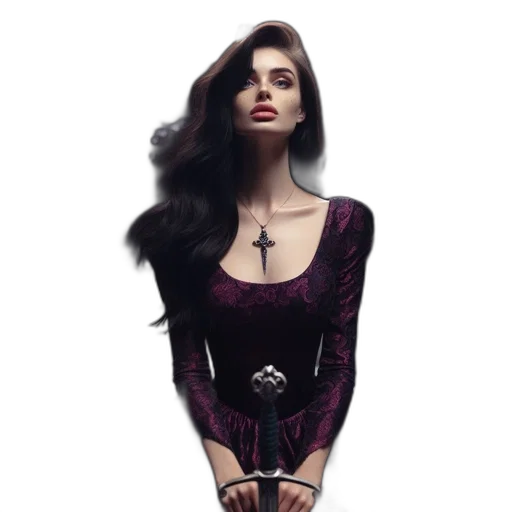 dress, jewelry, fantasy art, photorealistic, concept art, 3d render, dark, opulent transparent PNG cut-out