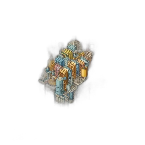 building, crown, weapon, jewelry, 3d render, concept art, pixel art, fantasy art transparent PNG cut-out