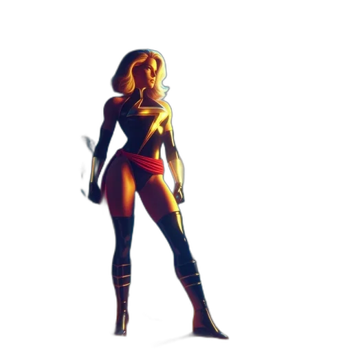 staff, comic book art, concept art, pixel art, 3d render, golden, red, dark transparent PNG cut-out