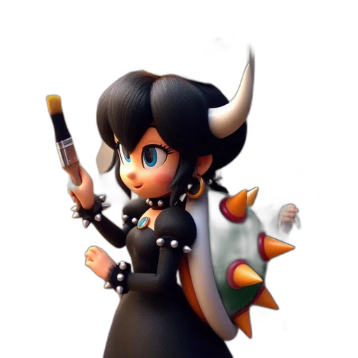 staff, weapon, concept art, 3d render, fantasy art, pixel art, dark, animated transparent PNG cut-out