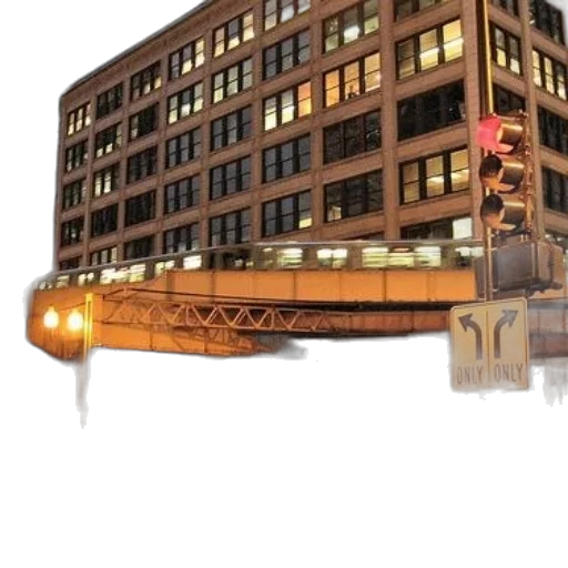 building, car, weapon, concept art, 3d render, photorealistic, city street, busy transparent PNG cut-out