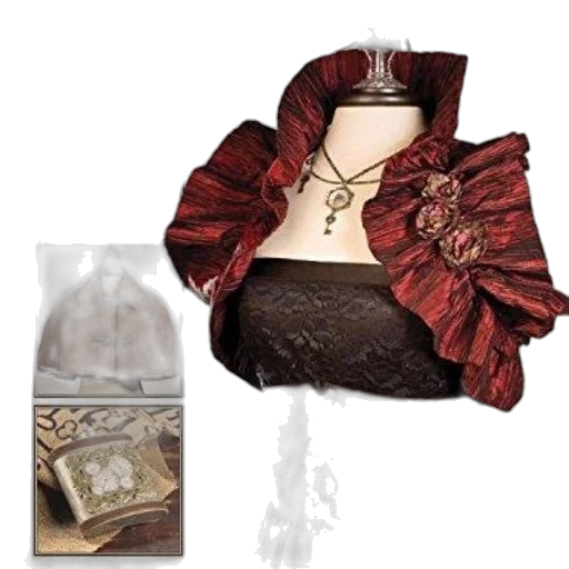 jewelry, dress, crown, concept art, earth tones, dark, steampunk, fashion transparent PNG cut-out