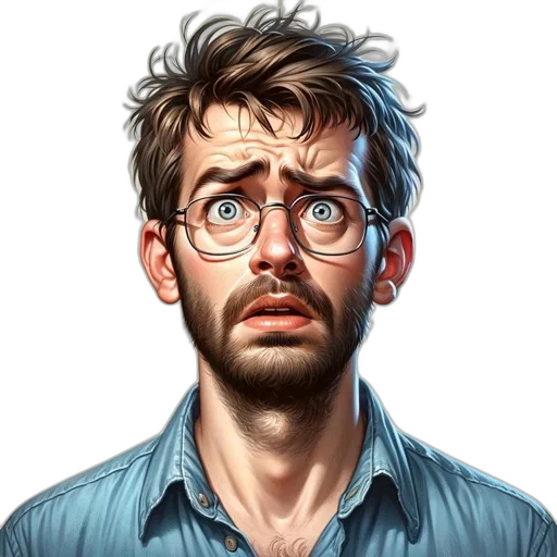 face, staff, jacket, hair, photorealistic, comic book art, concept art, fantasy art transparent PNG cut-out