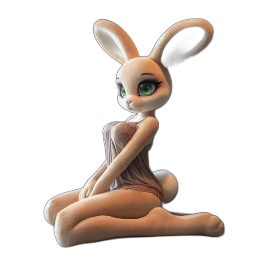 animal, dress, creature, 3d render, concept art, cartoon, fantasy art, large transparent PNG cut-out