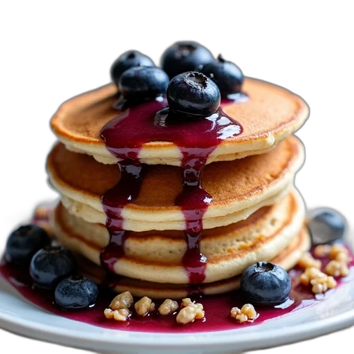 food, photorealistic, stack, pancakes transparent PNG cut-out