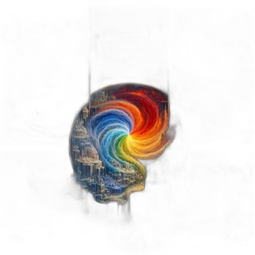 umbrella, hat, crown, hair, concept art, watercolor, fantasy art, pixel art transparent PNG cut-out