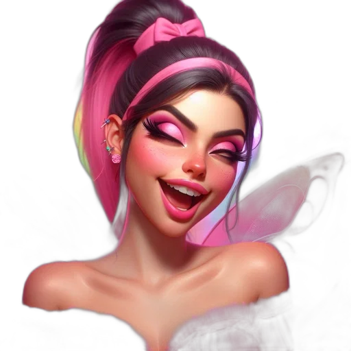 face, mask, dress, fantasy art, concept art, photorealistic, cartoon, pastel transparent PNG cut-out