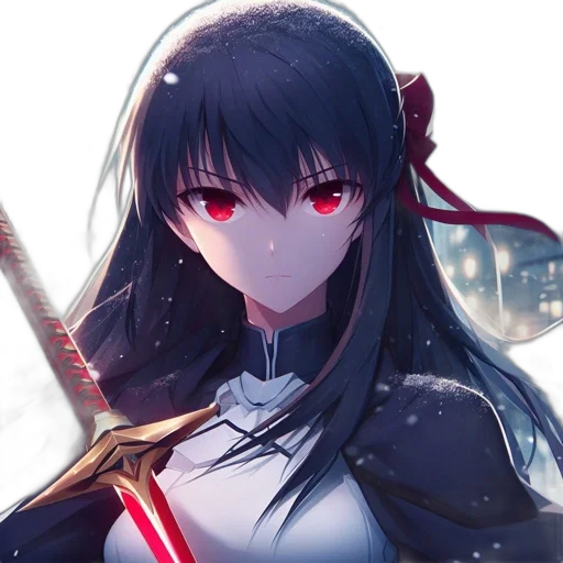 sword, weapon, staff, face, anime, fantasy art, concept art, pixel art transparent PNG cut-out