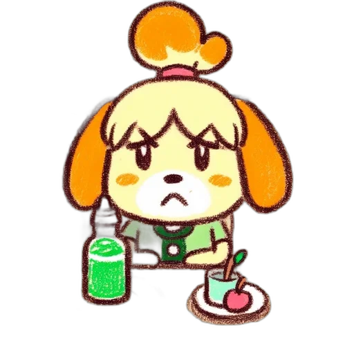 staff, food, animal, creature, pixel art, concept art, anime, cartoon transparent PNG cut-out