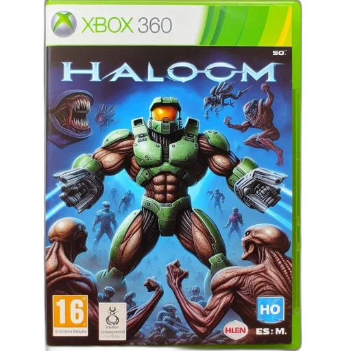 concept art, cover, halo, xbox, 360, features, master, chief transparent PNG cut-out