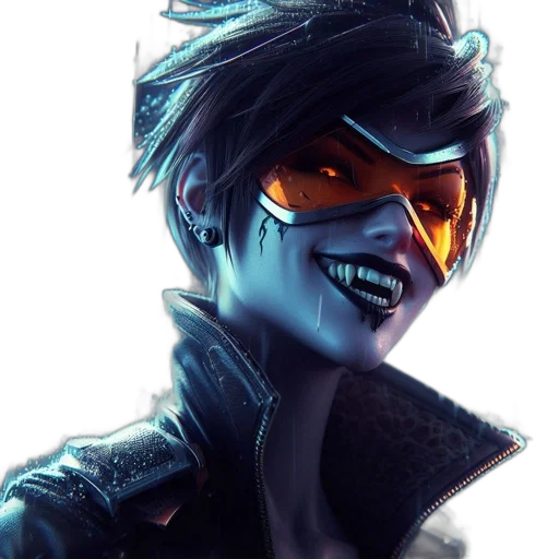 face, mask, staff, jacket, cyberpunk, concept art, fantasy art, comic book art transparent PNG cut-out