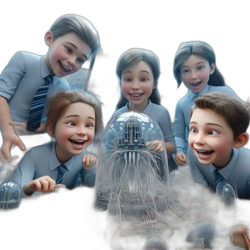 robot, 3d render, photorealistic, concept art, snow, underwater, outer space, city street transparent PNG cut-out
