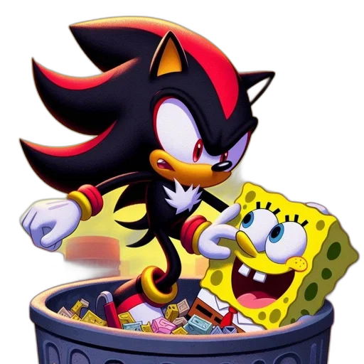 concept art, pixel art, 3d render, underwater, fire, shadow, hedgehog, dark-furred transparent PNG cut-out