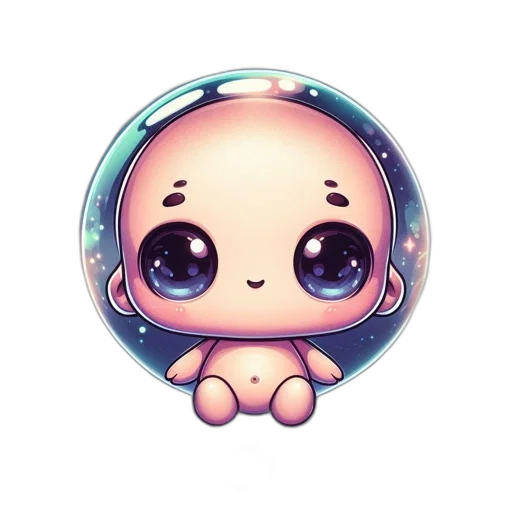 creature, robot, face, fantasy art, pixel art, anime, concept art, pastel transparent PNG cut-out