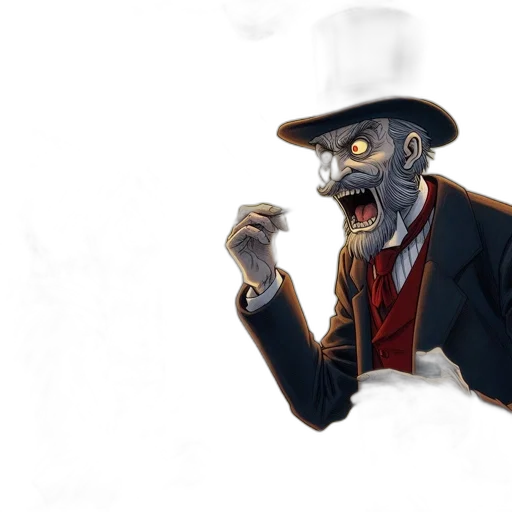 mask, hat, face, staff, concept art, watercolor, cartoon, fantasy art transparent PNG cut-out